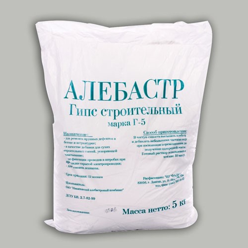 Строительный алебастр применяют для отделочных работ